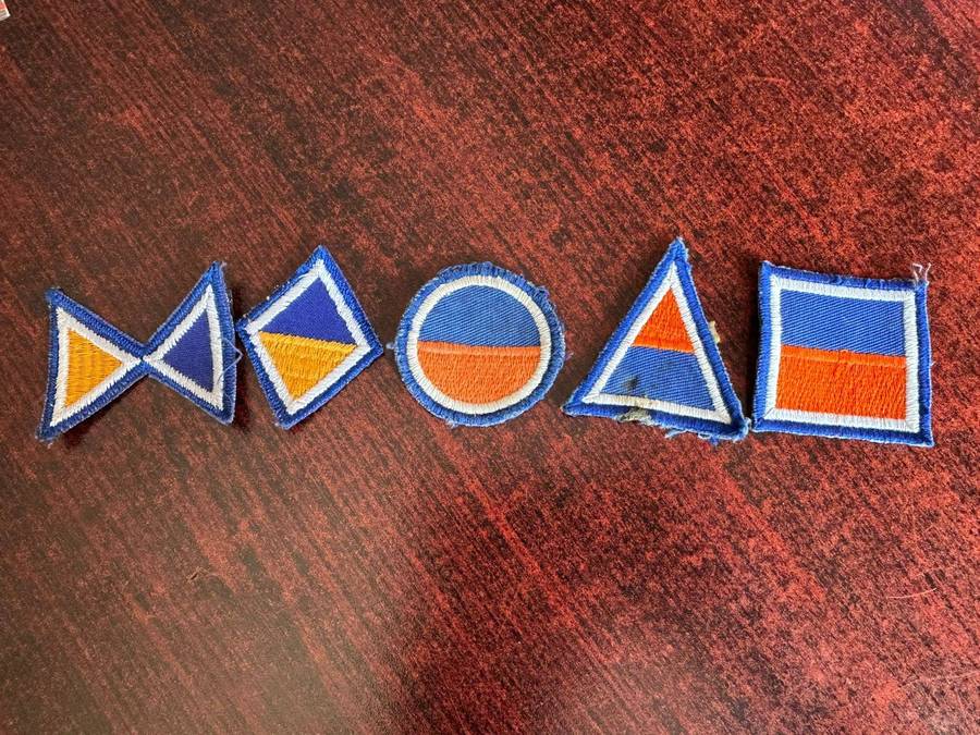 Company arm flashes for armour. 5 In total