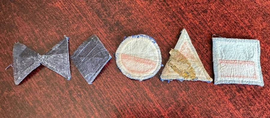 Company arm flashes for armour. 5 In total