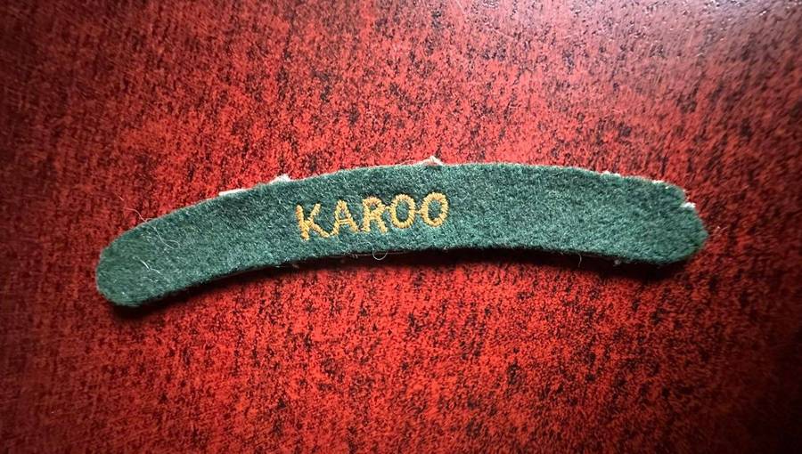 Karoo commando cloth shoulder flash 1960's-1970's.