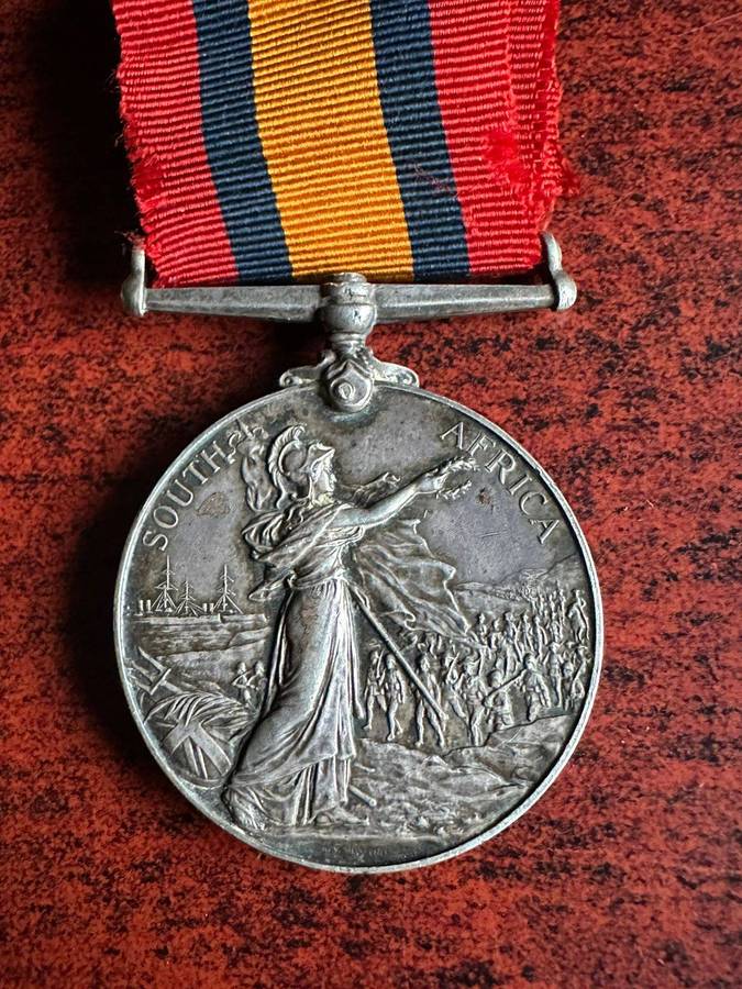 Boer war QSA medal awarded to 79 pte. J.B. Shearar Queenstown Town Guard.