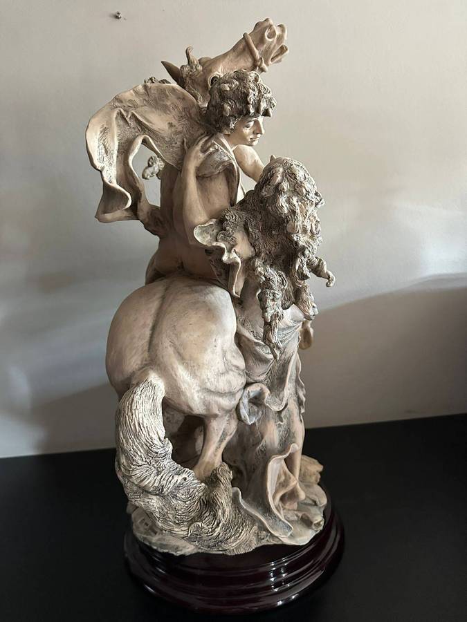 Very large Giuseppe Armani. The Embrace. Terracotta finish Sculpture. d.Arte Porcelain. 1011-T. Heig
