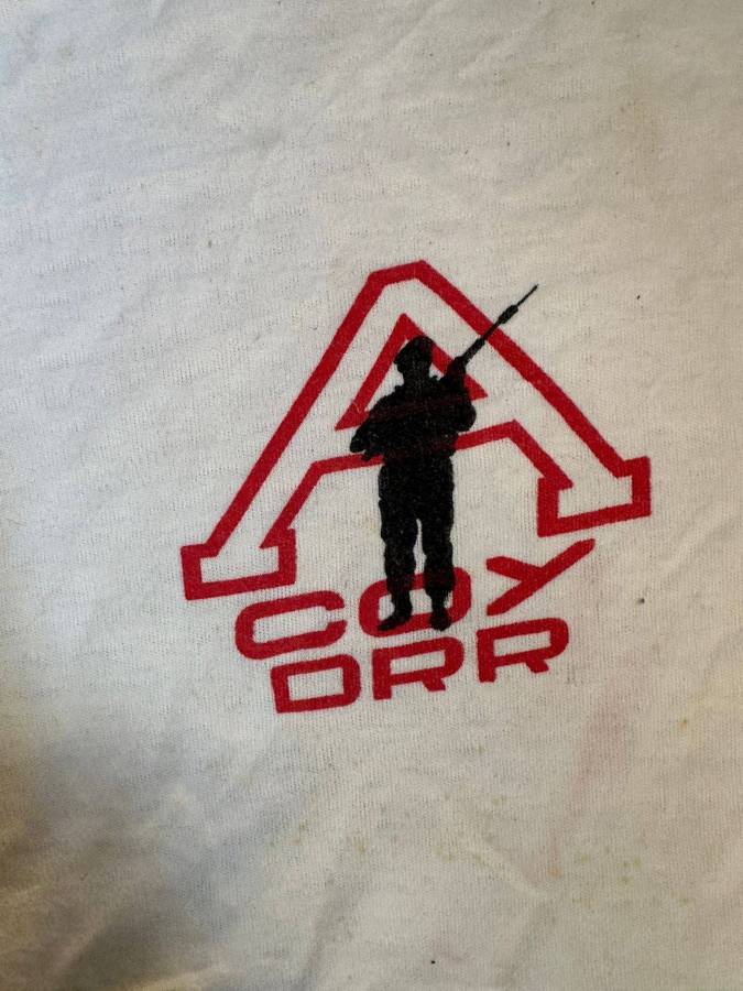 Rhodesian T-shirt. Labelled Monogram. Size 97cm. Condition fair.
