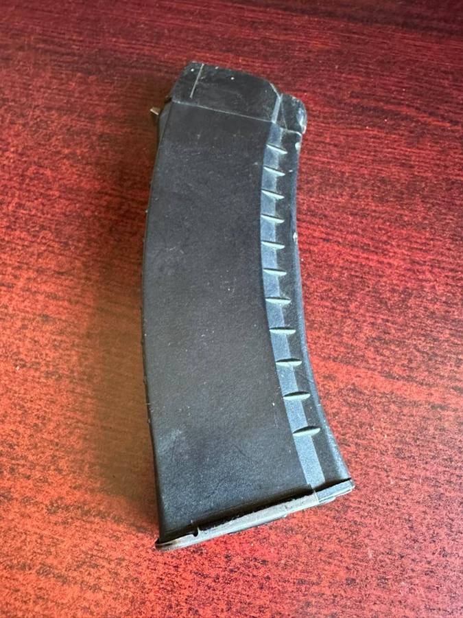 Polymer AK 47 rifle magazine complete and working condition.
