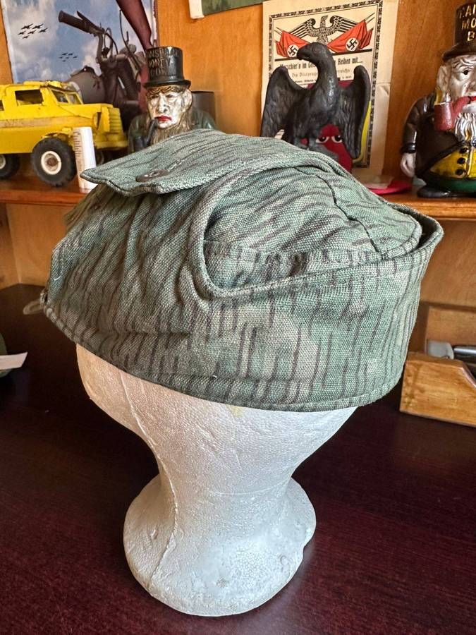 East German "Falling rain" camouflage cap. Border war period. Inside ring measures 56 cm.