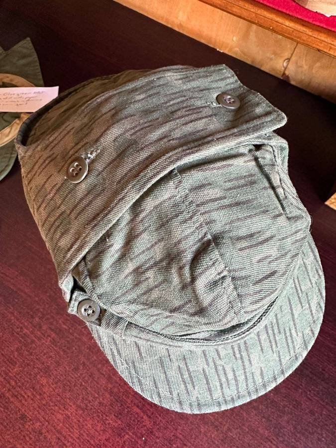 East German "Falling rain" camouflage cap. Border war period. Inside ring measures 56 cm.