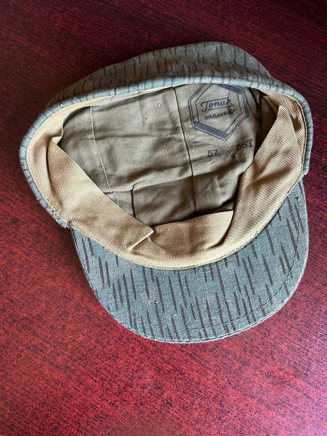 East German "Falling rain" camouflage cap. Border war period. Inside ring measures 56 cm.