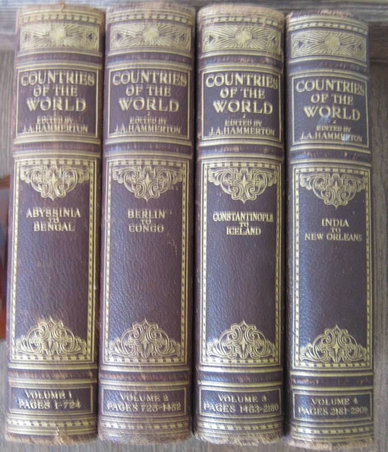 Countries of the World - 4 Volumes  Fully Illustrated