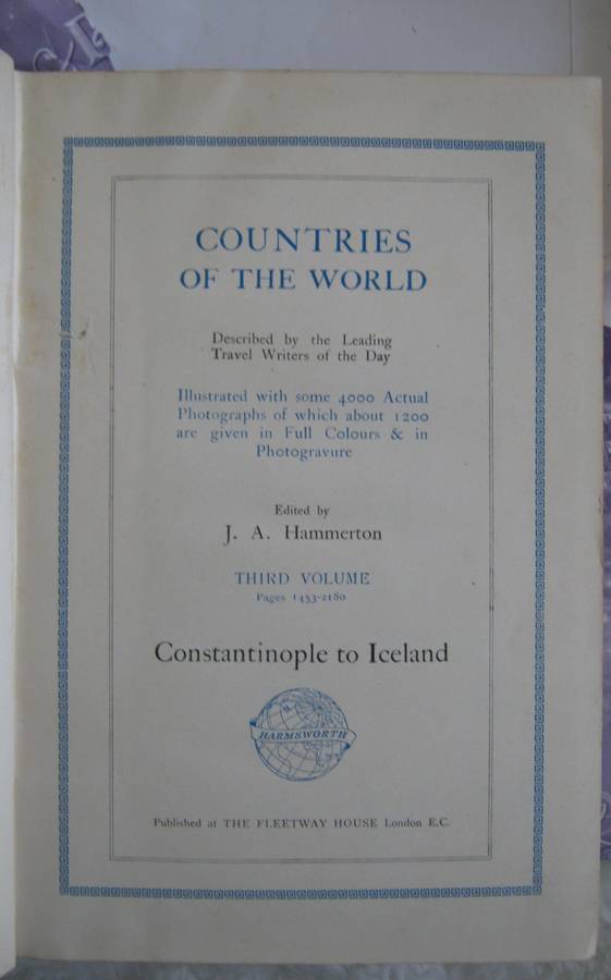 Countries of the World - 4 Volumes  Fully Illustrated