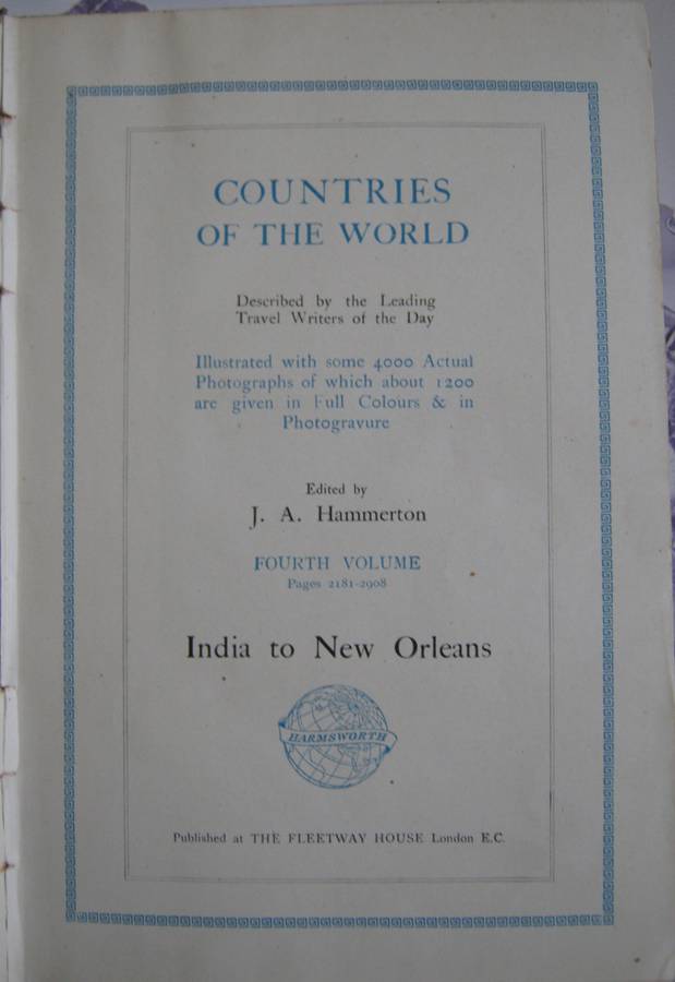 Countries of the World - 4 Volumes  Fully Illustrated