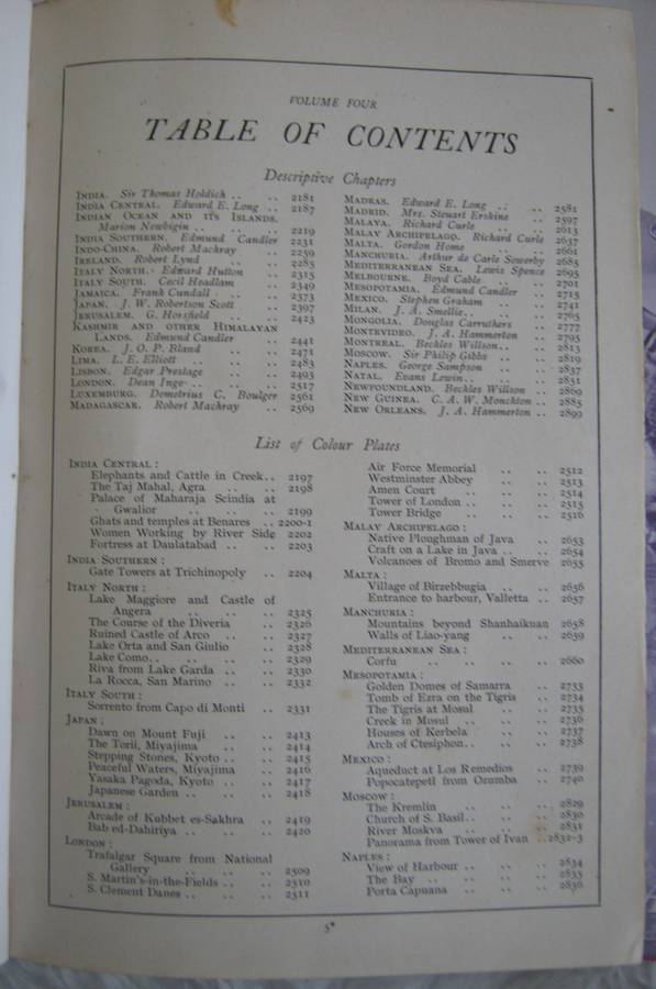 Countries of the World - 4 Volumes  Fully Illustrated