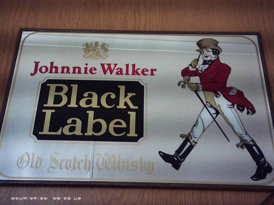 Johnnie Walker Black Label Bar Mirror