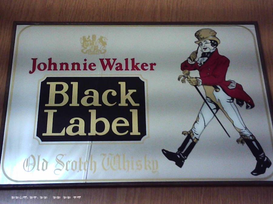 Johnnie Walker Black Label Bar Mirror