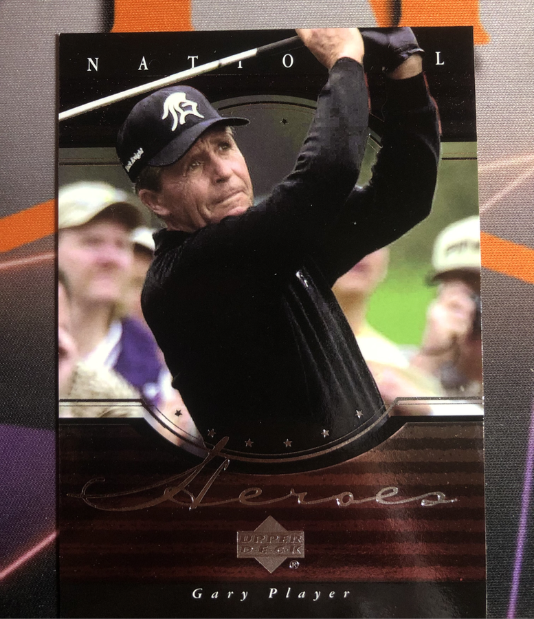 Gary player RARE 2001 National HEROES Upper deck Golf trading card