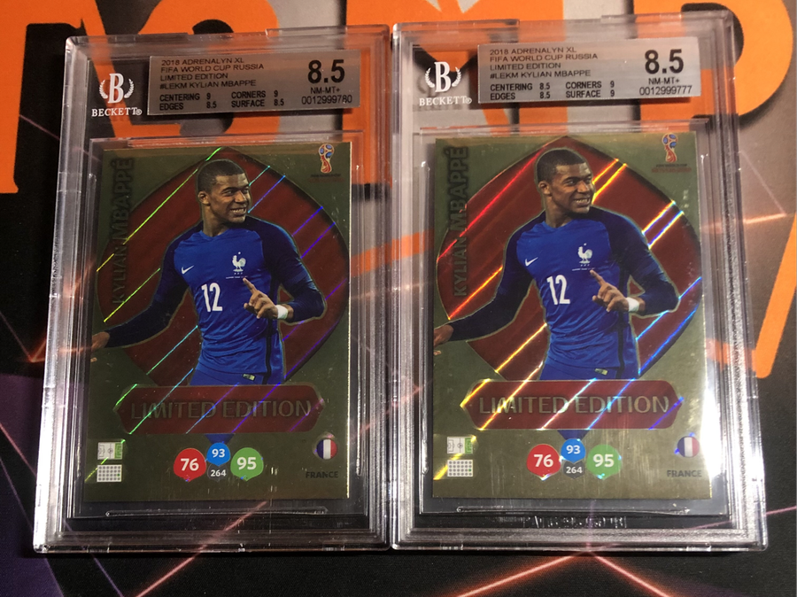 Kylian Mbappe 2018 ROOKIE BGS 8.5 Limited Edition Adrenalyne graded soccer trading card