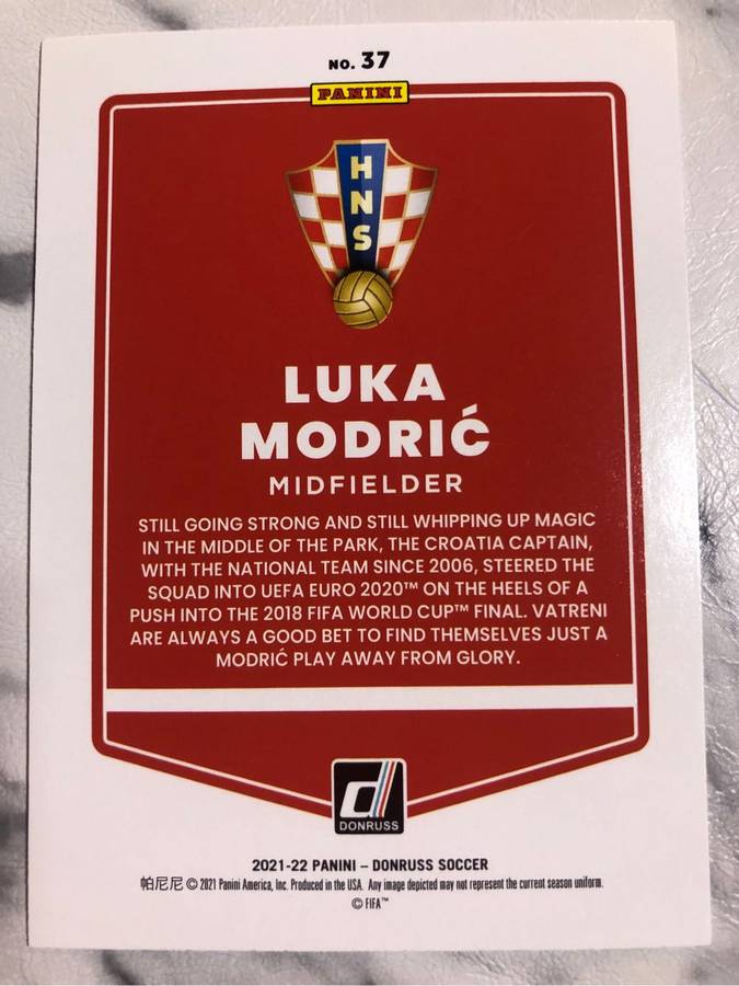 Luka Modric Donruss 2021 Road to Qatar Soccer trading