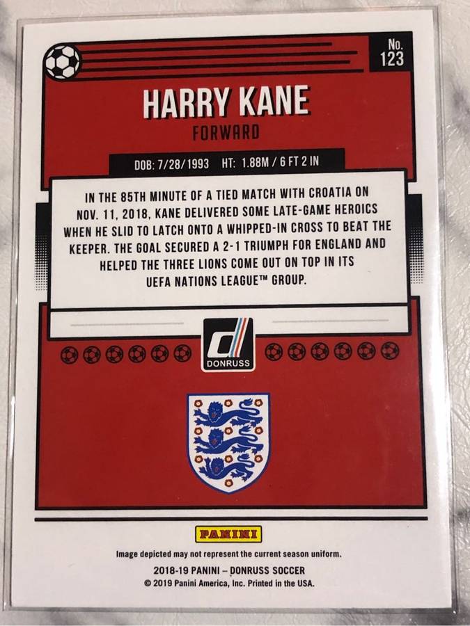 Harry Kane VERY RARE Donruss 2018 Soccer trading card