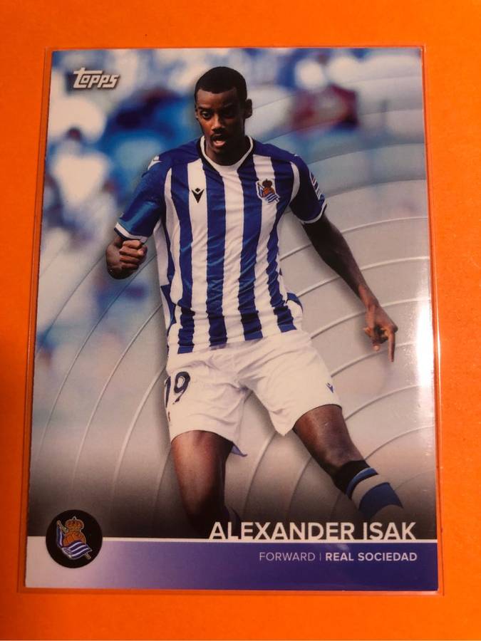 Alexander Isak Rare Topps  2021 soccer trading card