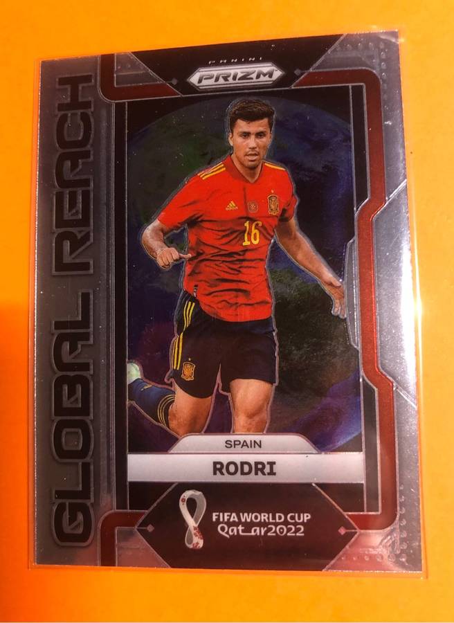 Rodri Global Reach Prizm World Cup 2022 Soccer trading card