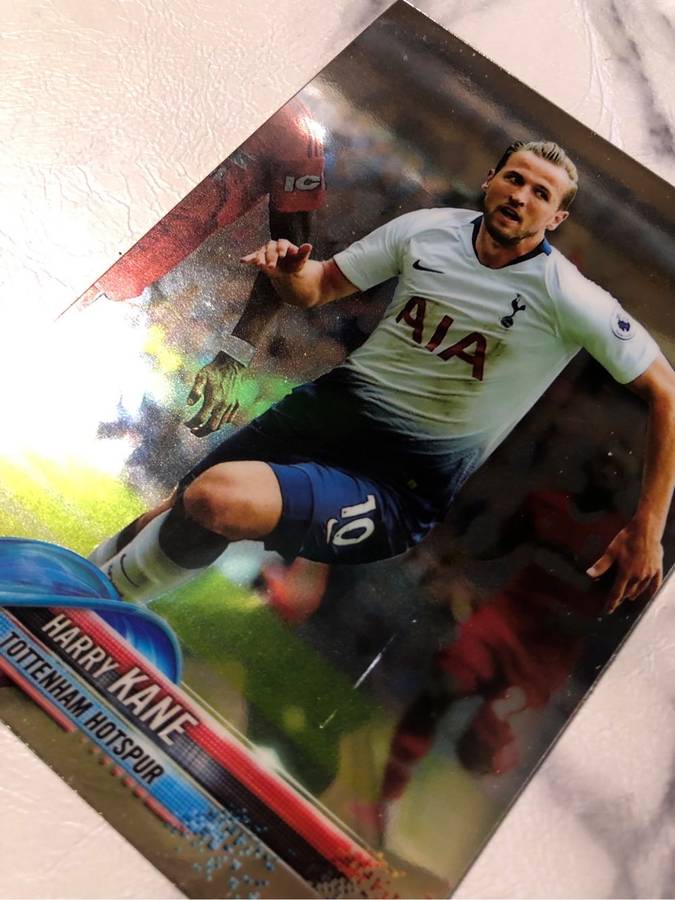 Harry Kane EPL Topps Chome 2019 RARE BASE soccer trading card
