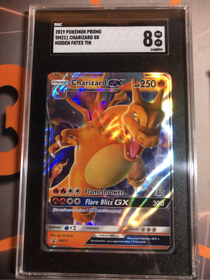 Charizard EX PROMO SM211 Graded SGC Mint 8 Pokemon trading card 