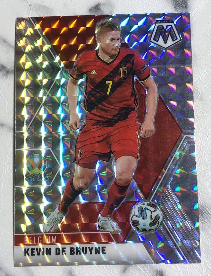 Kevin De Bruyne RARE Mirror Mosaic variant  2021 Soccer trading card