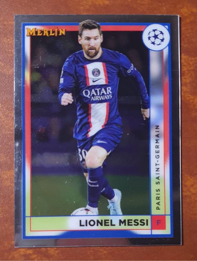 Lionel Messi Topps Merlin 2023 soccer trading card