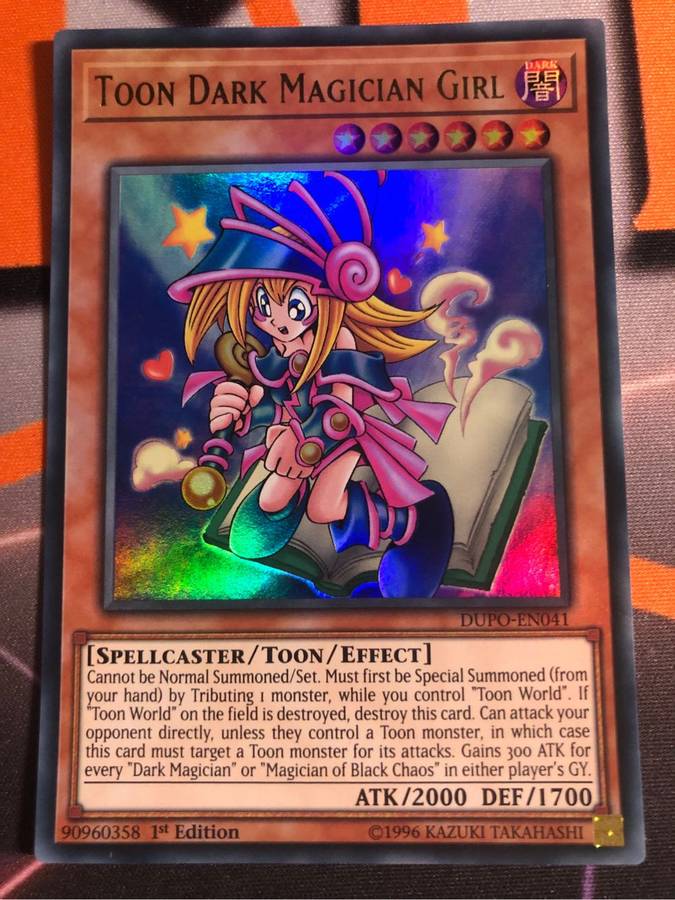 Toon Dark Magician Girl DUPO-EN041 Ultra Rare 1st Edition YuGiOh trading card