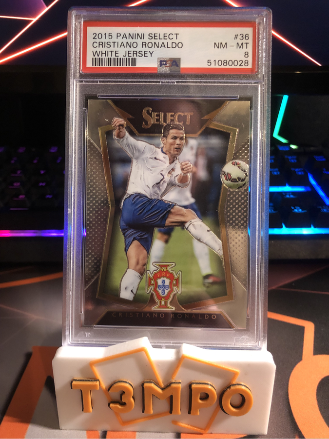 Cristiano Ronaldo 2016 SELECT CR7 Graded PSA 8 Soccer trading card