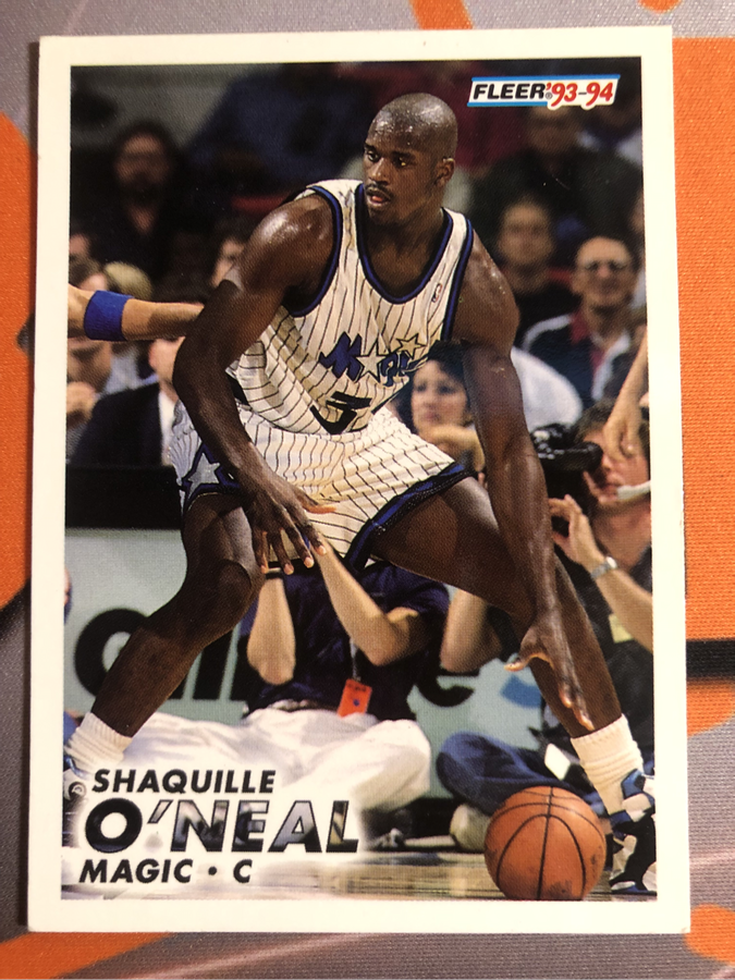Shaquille Oneal NBA Fleer 1993 basketball trading card