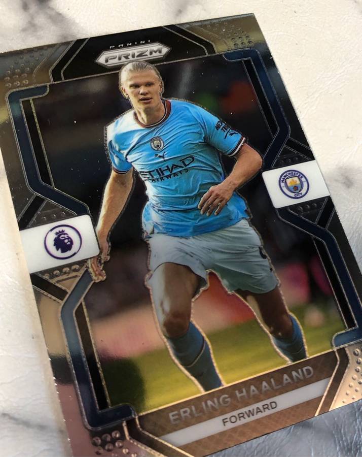 Erling Haaland EPL prizm 2023 Soccer trading card