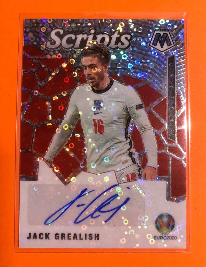 Jack Grealish AUTOGRAPH Certified  England  Euros 2021 Soccer trading card