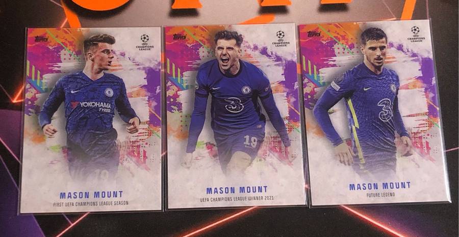 Mason Mount BUNDLE of 3 cards Topps 2022 Soccer trading cards