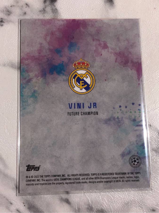 Vini Jnr Topps 2022 Soccer trading card