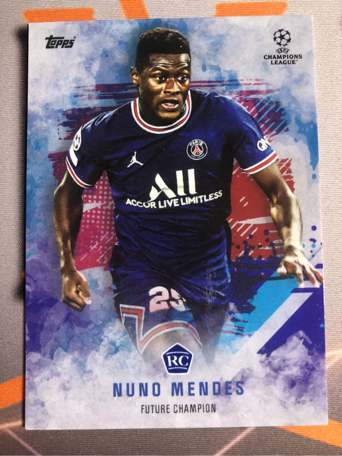 Nuno Medes ROOKIE Topps 2022 soccer trading card