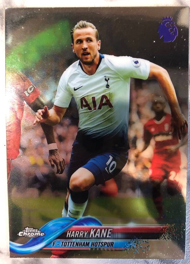 Harry Kane EPL Topps Chome 2019 RARE BASE soccer trading card