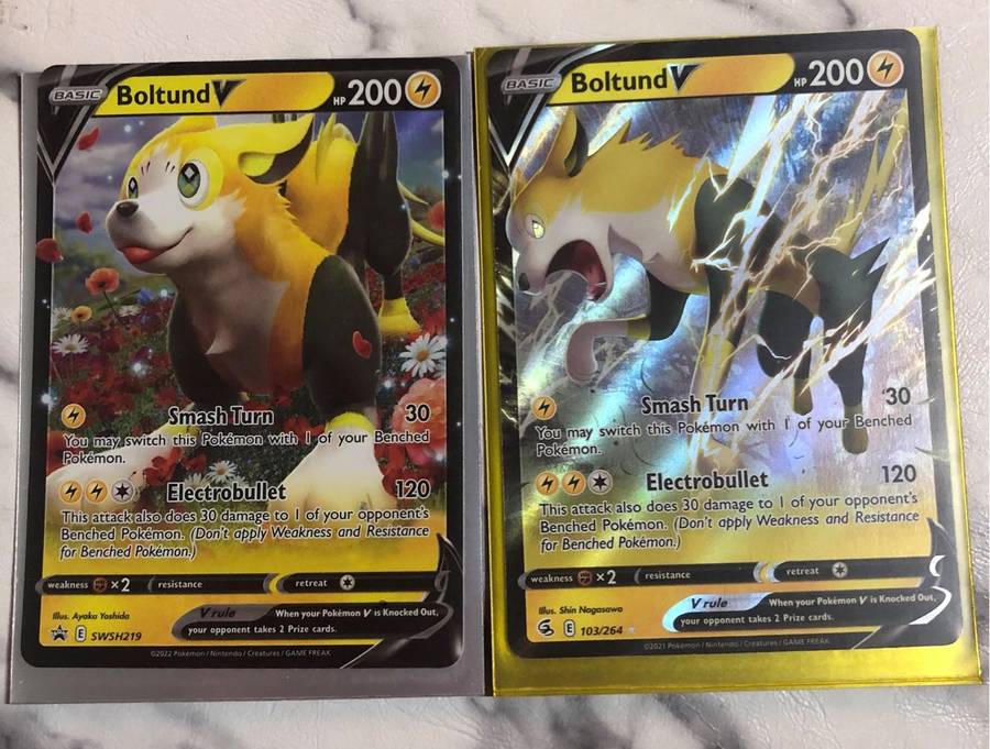 Boltund 2 Pokemon trading card BUNDLE