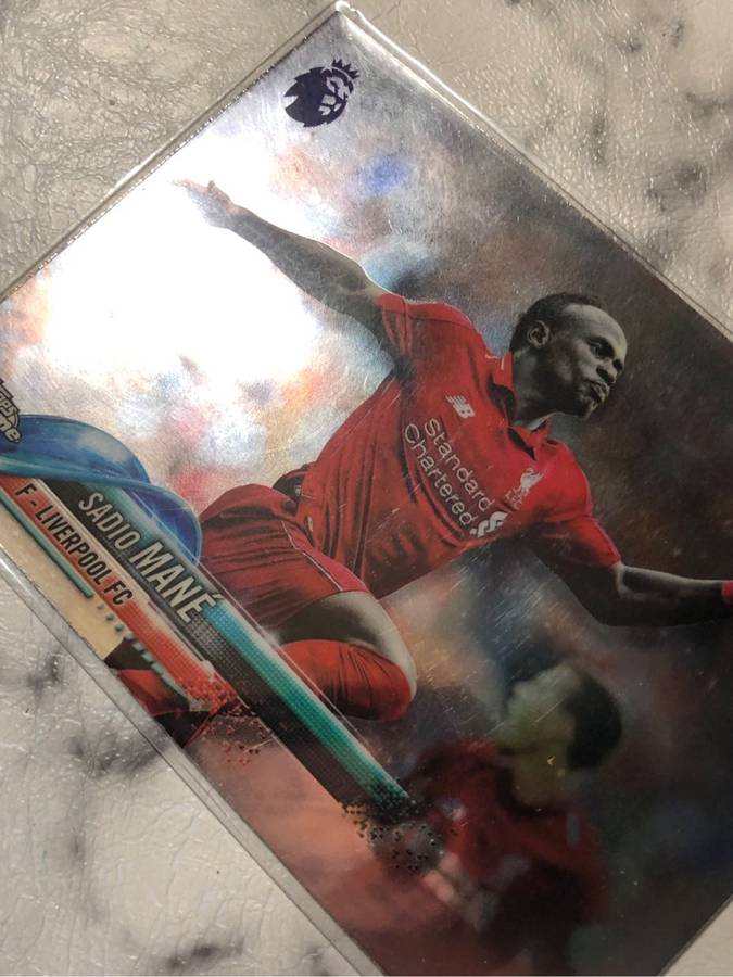 Sadio Mane EPL Topps Chrome 2019 soccer trading card