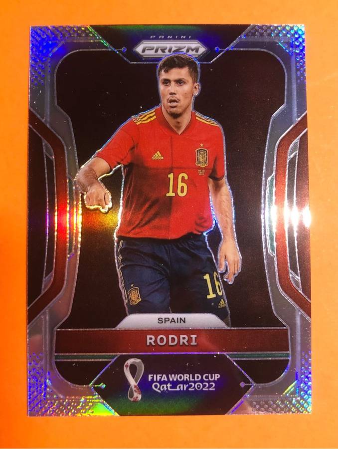 Rodri REFRACTOR Prizm World Cup 2022 Soccer trading card