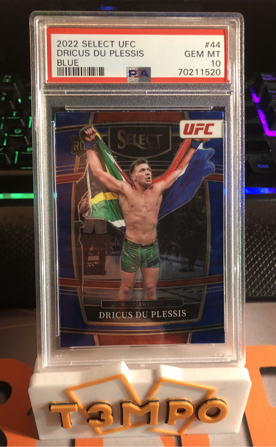Dricus Du Plessis ROOKIE PSA 10 Blue DDP Select 2022 UFC trading card
