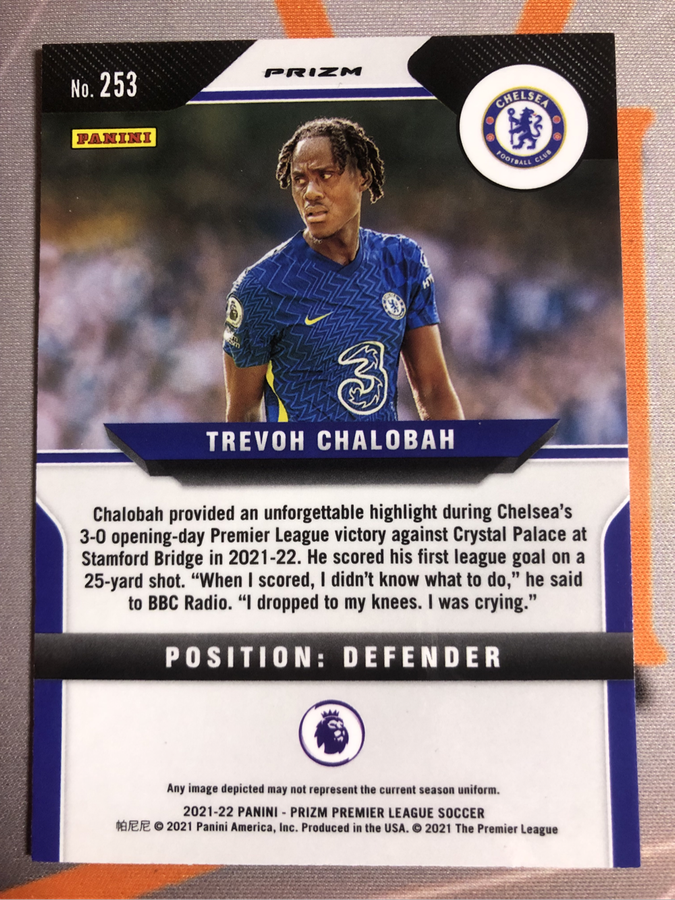 Trevoh Chalobah PINK ICE Prizm soccer trading card