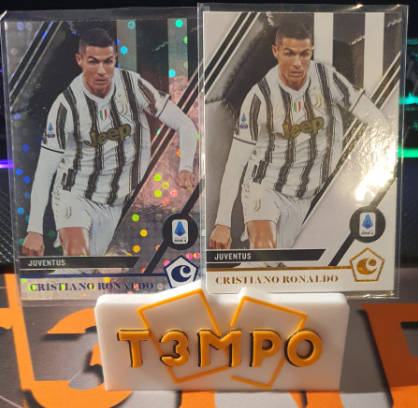 Christiano Ronaldo Exclusive Circle Disco Variation H2 + 1 base Chronicles 2020-2021 *LOT OF 2*