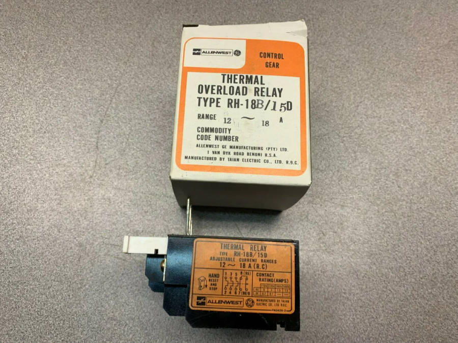 Thermal Overload Relay RH-18B/15D Allenwest