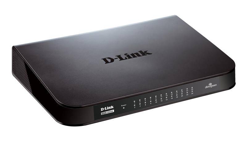 D-Link DGS-1024A Unmanaged Switch Black 24-port Gigabit