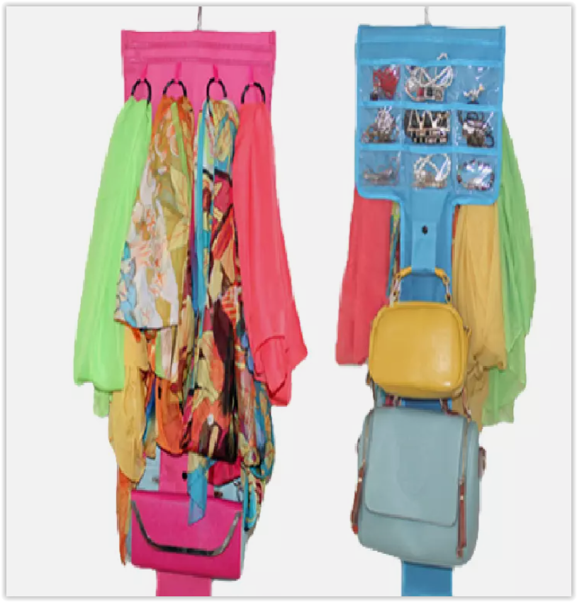 Double Portable & Foldable Canvas Wardrobe - Includes FREE organiser bag worth R795 in total