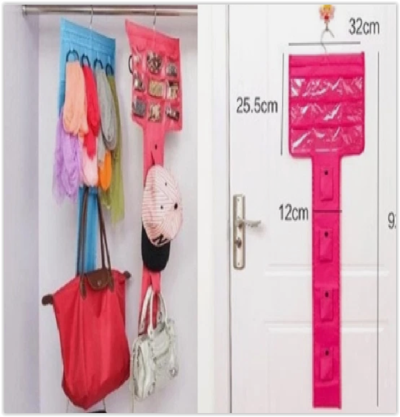 Double Portable & Foldable Canvas Wardrobe - Includes FREE organiser bag worth R795 in total