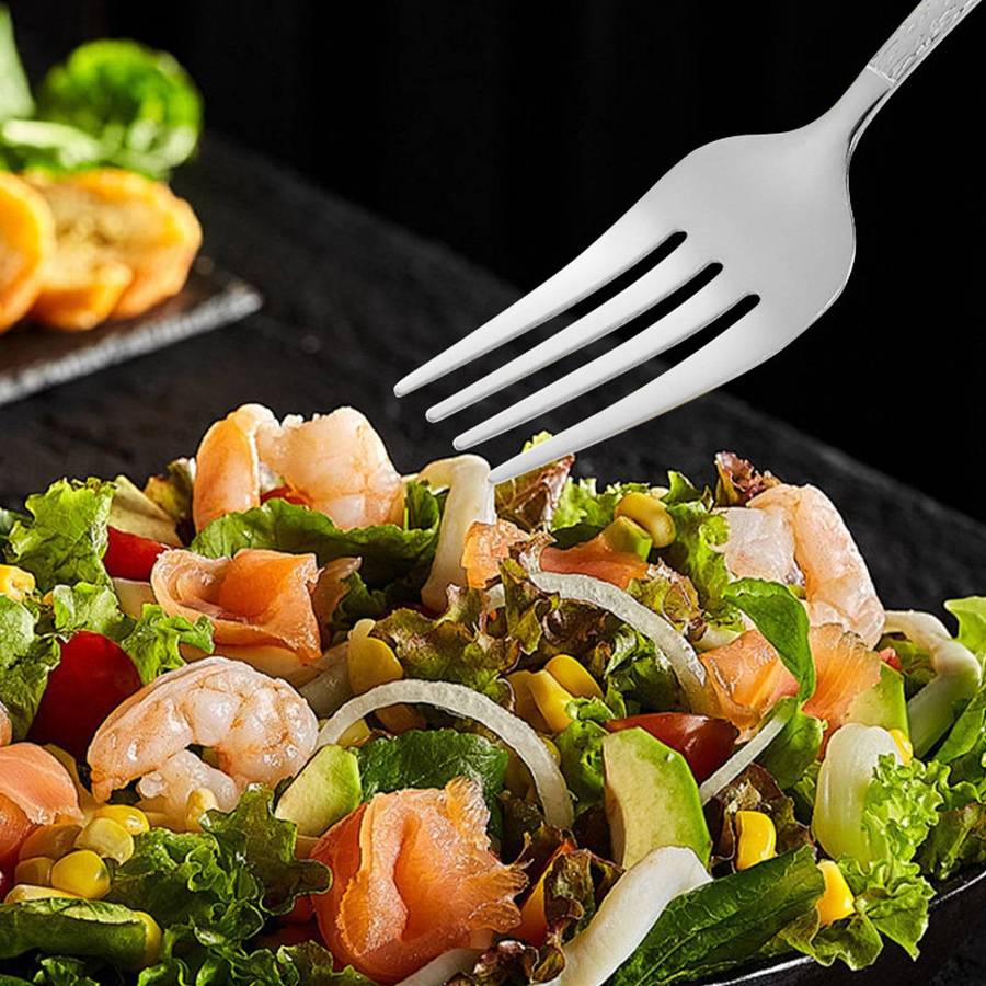 24-Piece Silverware Set | Elegant Portuguese Style | Heavy-Duty Rust-Resistant, 18/8 Stainless Steel