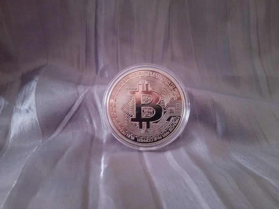 Collectible Silver Bitcoin (Approx 40mm)