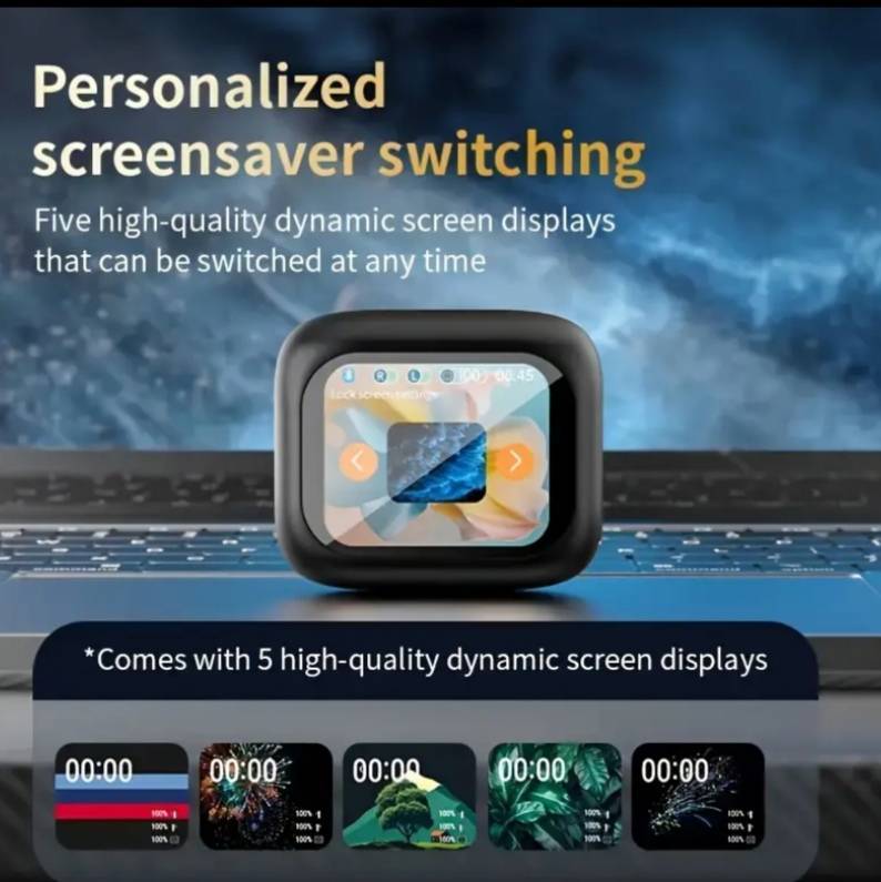 Smart Touch Screen Bluetooth Earbuds | Noise Cancelling | Smart Charging Case