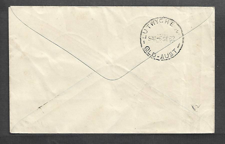 Australian Inland Mission 1912 - 1962, 5d x4, G.P.O.BRISBANE QLD AUST 5 SEP 62cds, LUWYCHE arrival