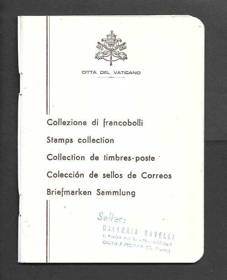 Raccolta di Francobolli, Vaticano, 1960s, 24 MH* stamps in souvenir booklet